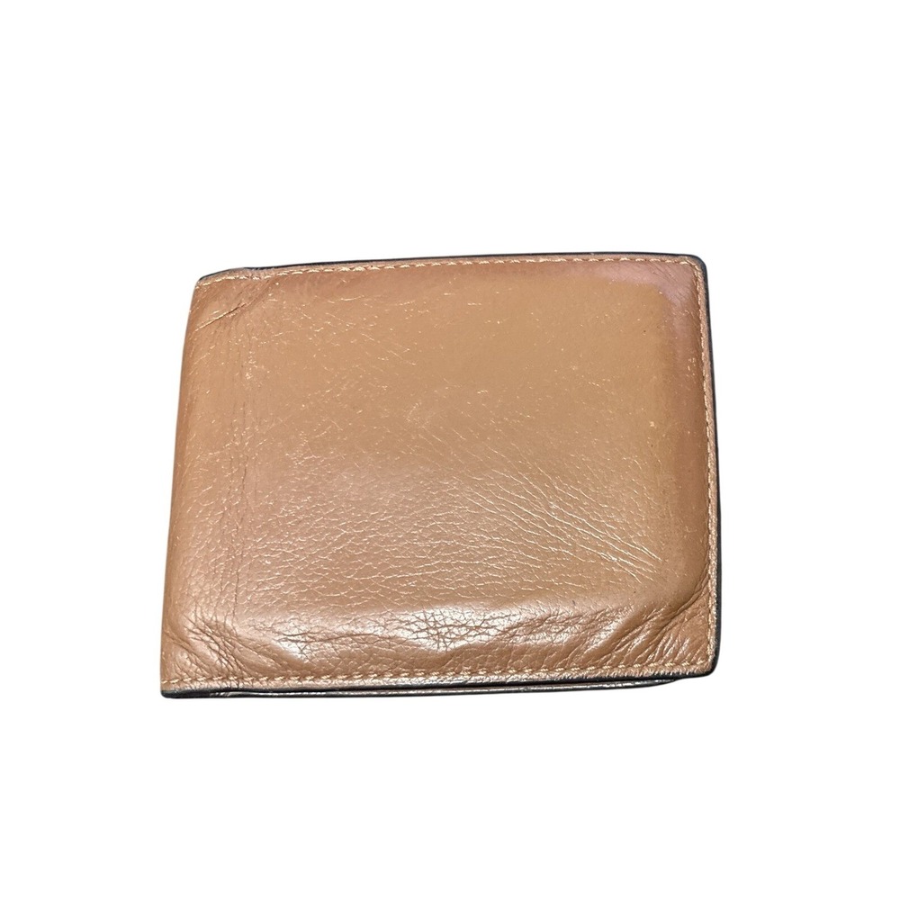 COACH Bifold Wallet Brown‎ Leather Multiple Card Slots Mens Classic